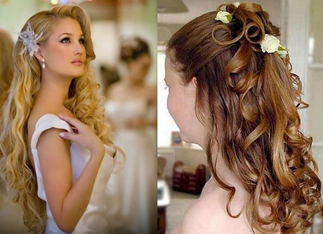 curly-hairstyles-for-long-hair-for-wedding-38 Göndör frizurák hosszú hajra esküvőre