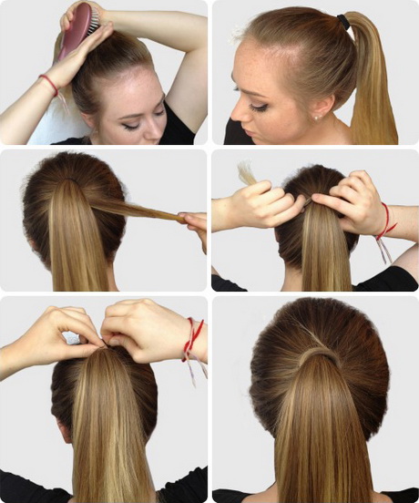 cute-ponytail-hairstyles-for-short-hair-66_3 Aranyos lófarok frizurák rövid hajra