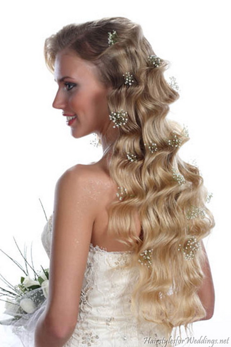 down-wedding-hairstyles-for-long-hair-20_9 Le esküvői frizurák hosszú hajra