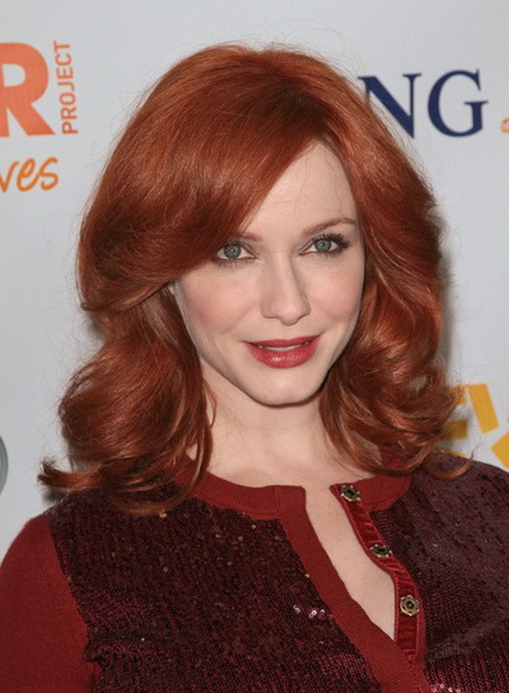 medium-red-hairstyles-33-17 Közepes vörös frizurák
