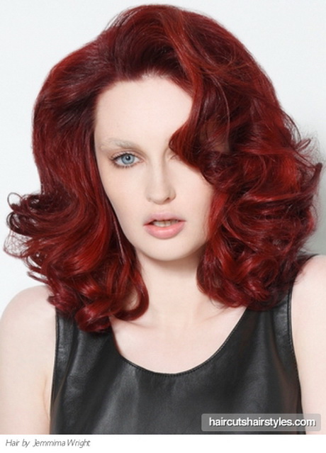medium-red-hairstyles-33-18 Közepes vörös frizurák
