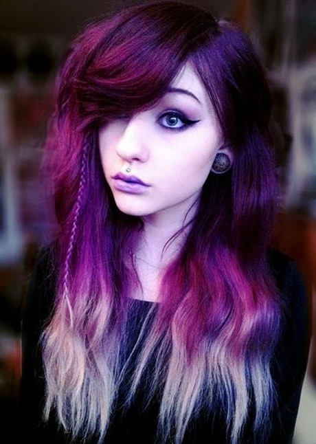 purple-and-black-hairstyles-86_6 Lila, fekete frizurák