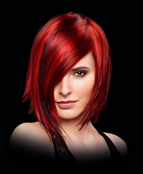 red-medium-hairstyles-58-19 Piros közepes frizurák