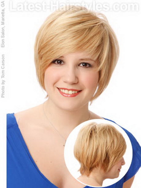 short-haircuts-for-chubby-women-31 Rövid hajvágás pufók nők számára