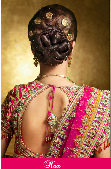 bridal-hairstyle-for-indian-wedding-78 Menyasszonyi frizura indiai esküvőre
