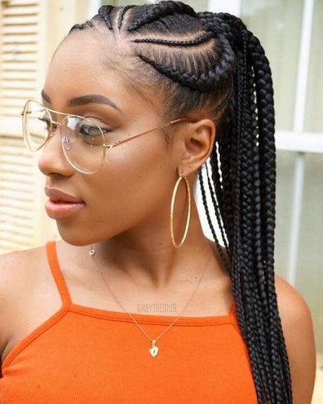 afro-hairstyles-with-braids-73_14 Afro frizurák zsinórral