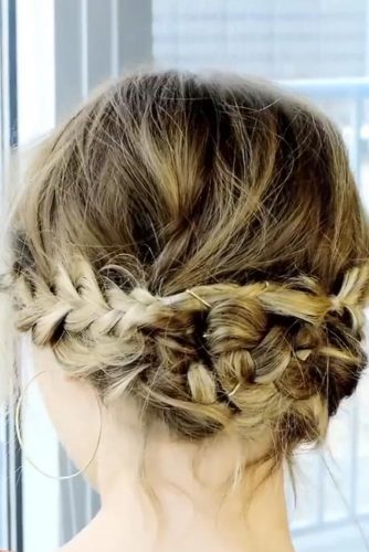 braided-updo-hairstyles-for-short-hair-86_12 Fonott frizurák rövid hajra