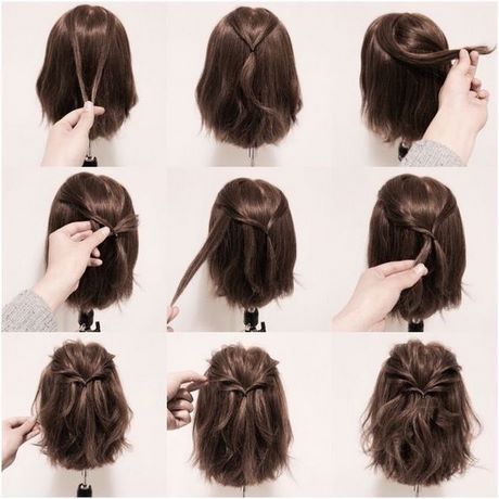 easy-half-up-hairstyles-for-short-hair-20_2 Könnyű félig frizurák rövid hajra