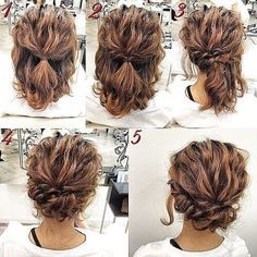 easy-wedding-updos-for-medium-length-hair-50_4 Könnyű esküvői frizurák közepes hosszúságú hajhoz
