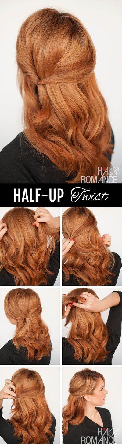 easy-cute-half-up-hairstyles-74_3 Könnyű Aranyos félig frizurák