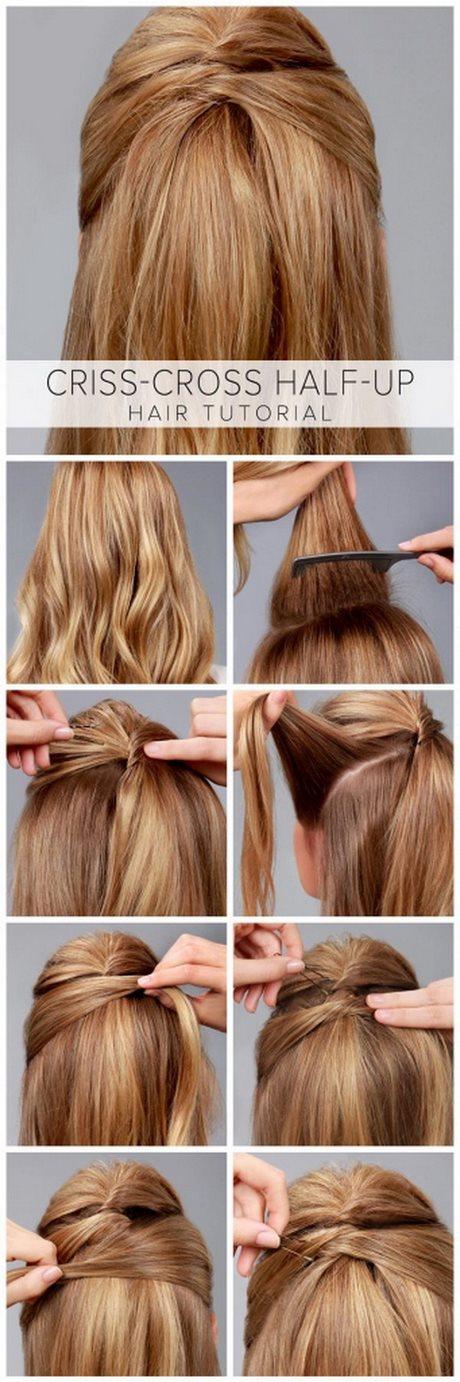 easy-half-updos-for-medium-hair-10_9 Könnyű fél updos közepes hajhoz