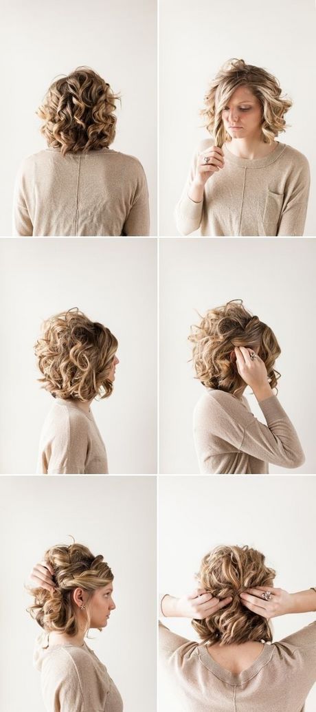 cute-hairdos-for-short-curly-hair-16 Aranyos frizurák rövid göndör hajra