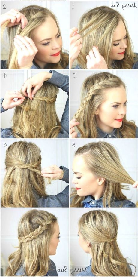 easy-quick-updos-for-medium-length-hair-19_4 Könnyű gyors frissítések a közepes hosszúságú hajhoz