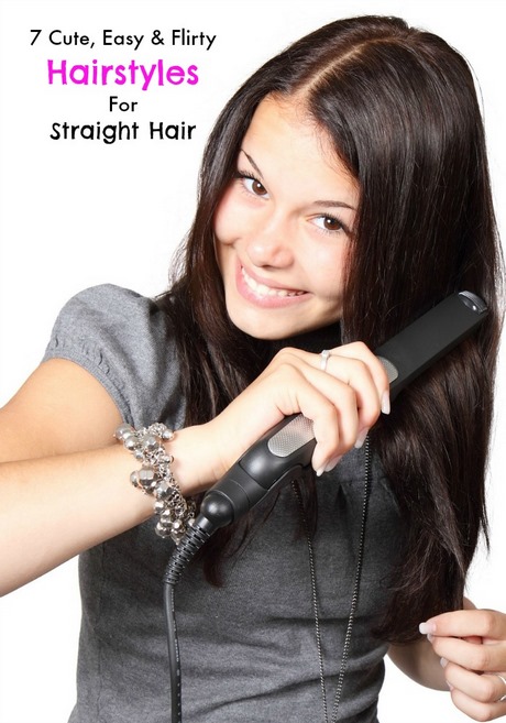 cute-easy-hairstyles-for-straight-hair-45_7 Aranyos könnyű frizurák egyenes hajra