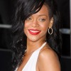 Rihanna frizurák hosszú haj