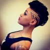 Rövid mohawk frizurák fekete nők számára