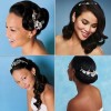Fekete női menyasszonyi frizurák