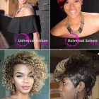 Rövid haj szövés fekete nők számára
