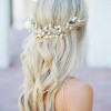 Egyszerű menyasszonyi frizurák hosszú hajra